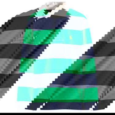 Polo tričko Polo by Ralph Lauren Ralph Lauren Long Sleeve Rugby Shirt, Size Large Zelené | 710900566015, 1