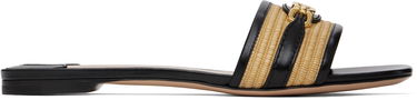 Doplnky Tom Ford TOM FORD Raffia Calfskin Slide Sandals Čierna | W3523-TRA004G, 0