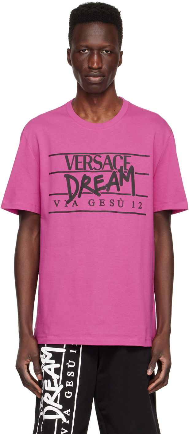 Tričko Versace Cotton T-Shirt Ružová | 1005783 1A04025
