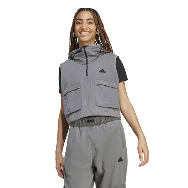 Vesta adidas Performance Polar Fleece Vest With Hood Grey Šedá | IW5225, 1