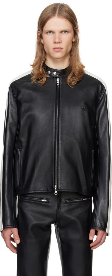 Bunda Courrèges Courrèges Contrast Biker Jacket Čierna | 324LBL199CV0005, 0