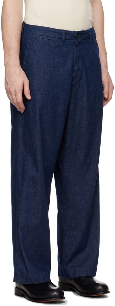 Nohavice BEAMS Beams Plus Military Denim Trousers Modrá | 3823-0160-791, 1