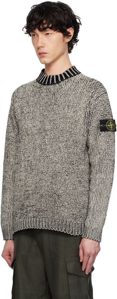 Sveter Stone Island Stone Island Crewneck Cotton Chenille Sweater Šedá | K1S15 5100048 S00Z1, 3