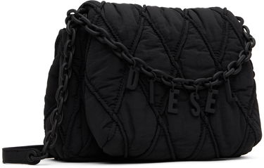 Taška cez rameno Diesel Diesel Charm-D Quilted Shoulder Bag Čierna | X10267 P8048, 1