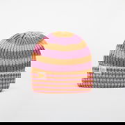 Hat Knit Medium Stripe Beanie Orange Glaze Universal