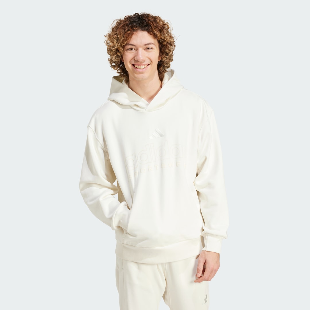 Mikina adidas Performance Fleece Graphic Hoodie Biela | IY6594, 0