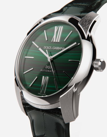 Hodinky Dolce & Gabbana Steel & Malachite Automatic Watch Metalická | WWFE1SWW062V7347, 1