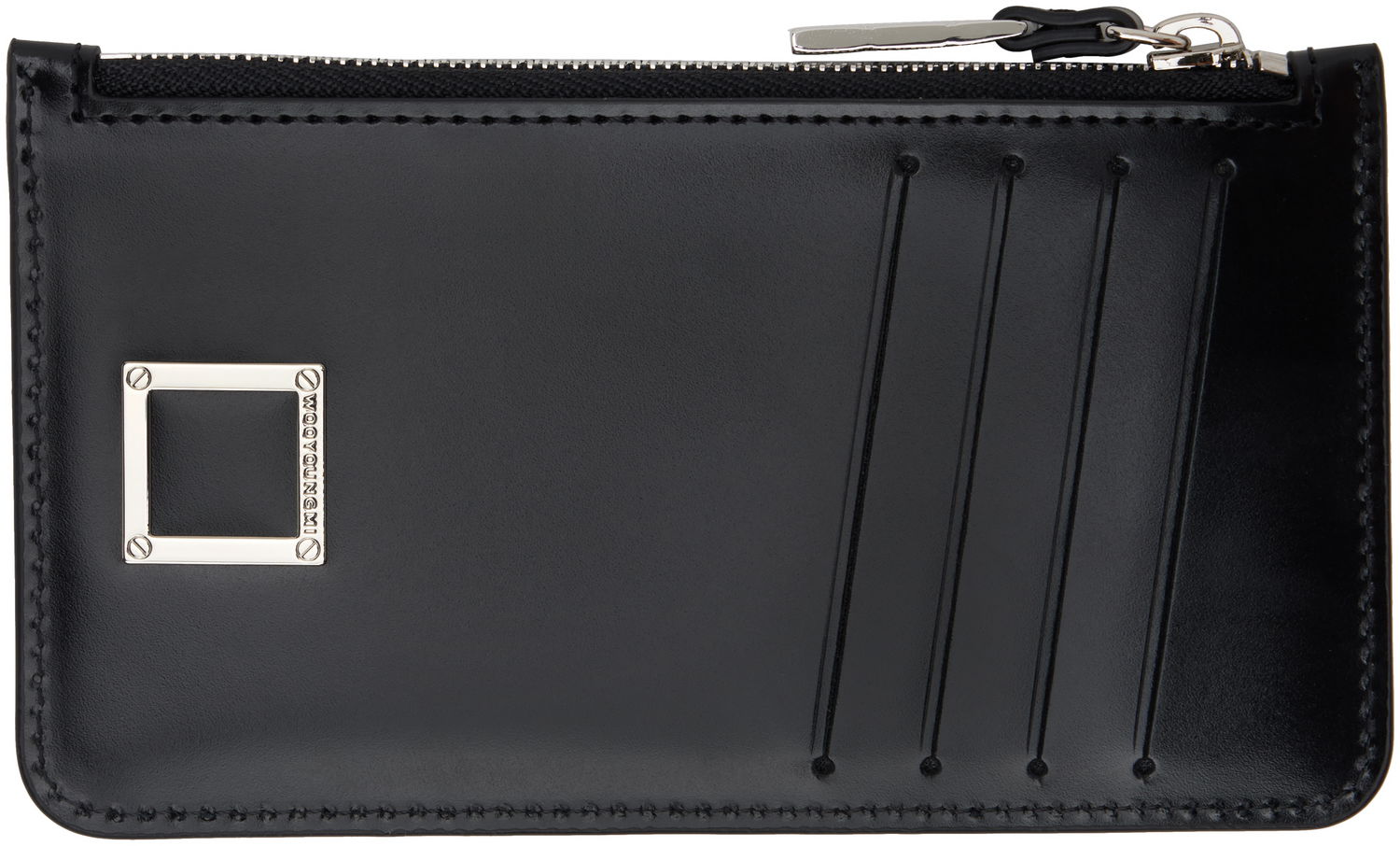 Peňaženka WOOYOUNGMI WOOYOUNGMI Leather Card Wallet Čierna | W251SL01, 1
