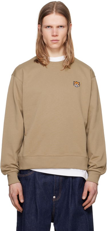 Sveter KENZO Kenzo Paris 'KENZO Happy Tiger' Embroidered Sweatshirt Hnedá | FF55SW2624MF, 0