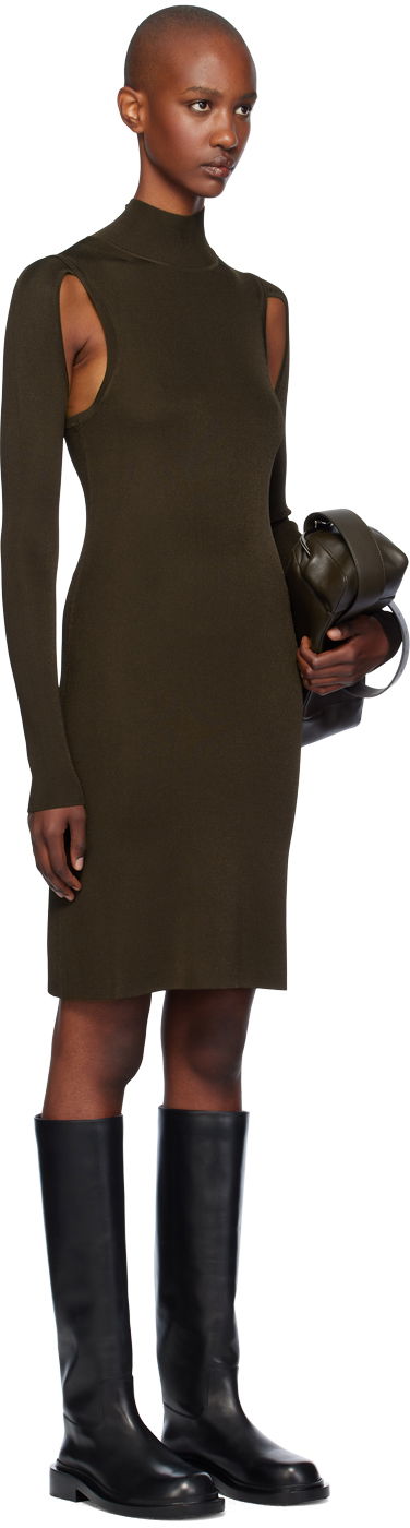 Šaty Helmut Lang Helmut Lang Air Turtleneck Midi Dress Zelené | O06HW704, 1