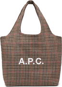 A.P.C. Ninon Plaid Tote