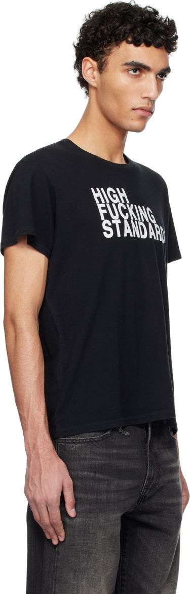 Crop Top R13 R13 High F Standards T-Shirt Čierna | R13WK001-K117A, 4