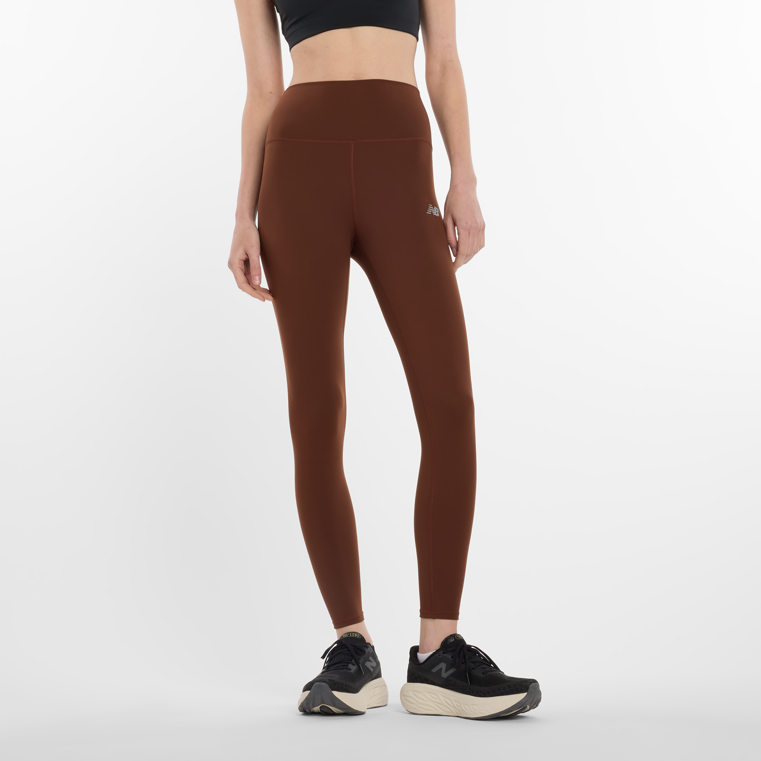Legíny New Balance Athletic High-Waist Leggings Hnedá | NBWP51112ROK, 0