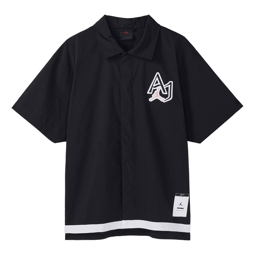 Košeľa Jordan Air Jordan Logo Embroidered Casual Shirt Čierna | DM1417-010