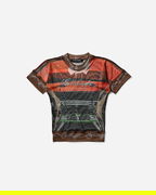 Ottolinger Mesh Polo Print T-Shirt