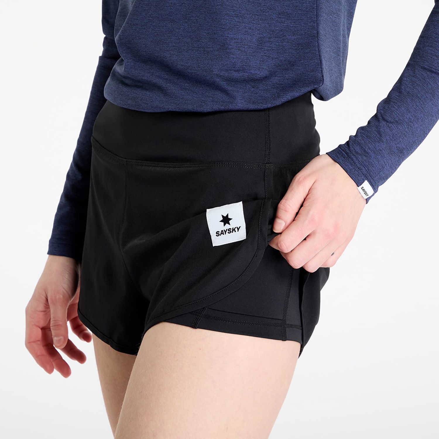 Šortky Saysky SAYSKY Pace 3" Shorts Čierna | XWRSH24C901, 1