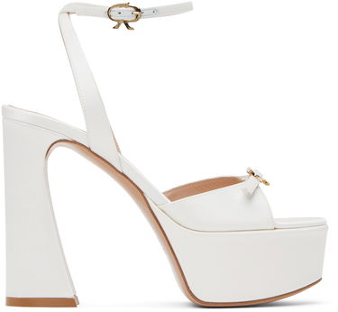 Tenisky a topánky Gianvito Rossi Gianvito Rossi Maddy Platform Heeled Sandals Biela | G32239.70RIC.RAS, 0