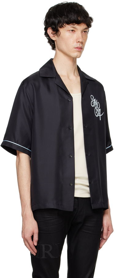 Košeľa AMIRI AMIRI MA Swirl Camp Collar Shirt Čierna | AMSTCA1038, 1