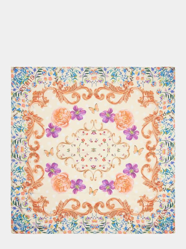 Floral Print Foulard