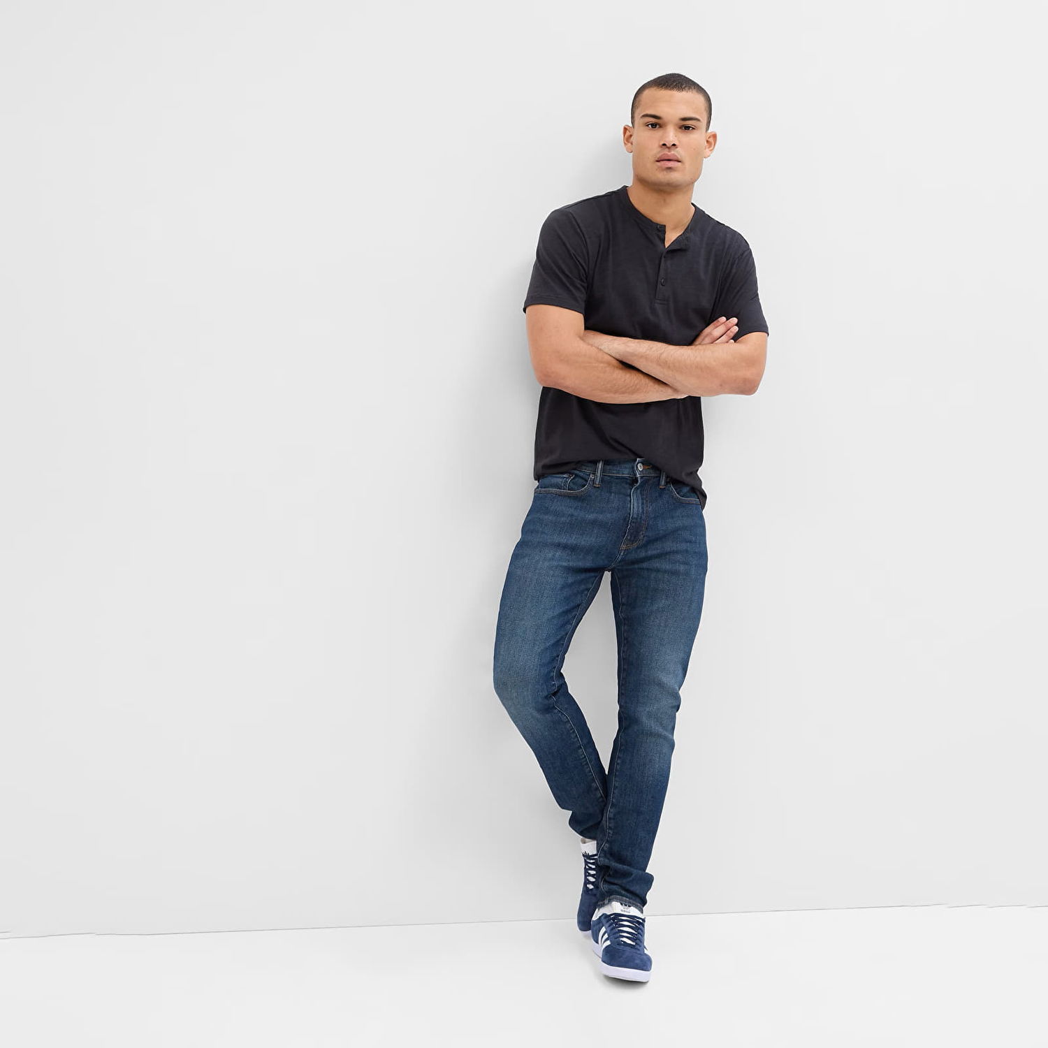 Nohavice GAP Denim Pants Skinny Dark Wash Navy | 747188-00, 0