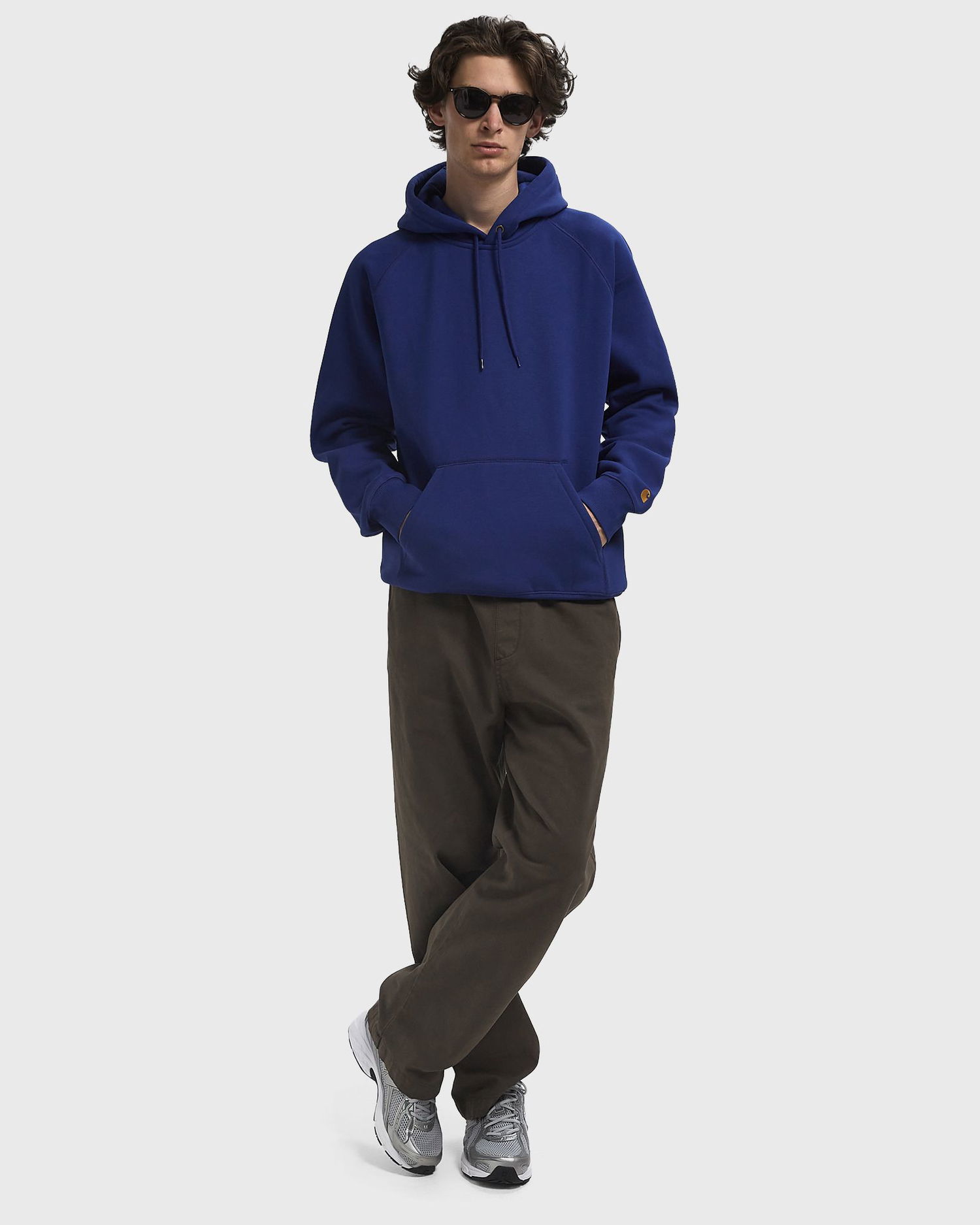 Mikina Carhartt WIP Chase Hoodie Modrá | I033661-30X.XX, 1
