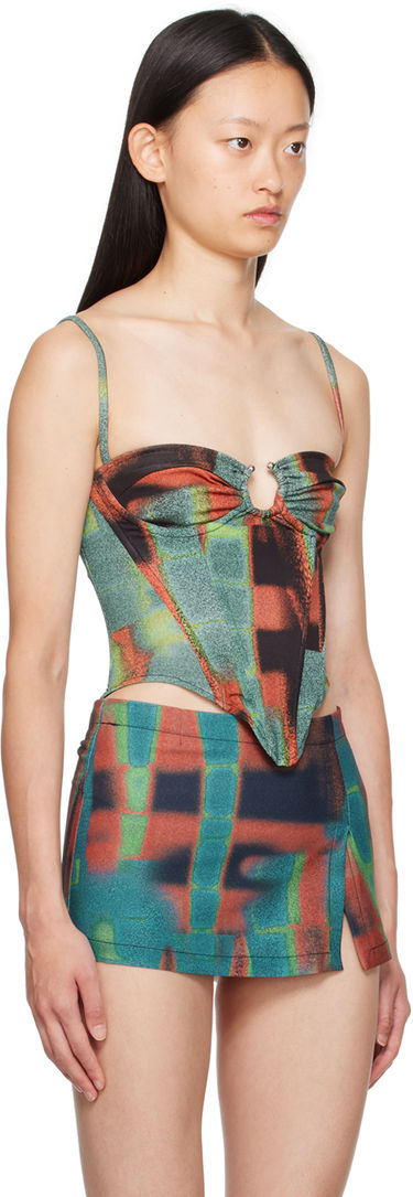 Sukňa Miaou Miaou Deia Printed Corset Top Rôznofarebný | 7069VC2RST, 1