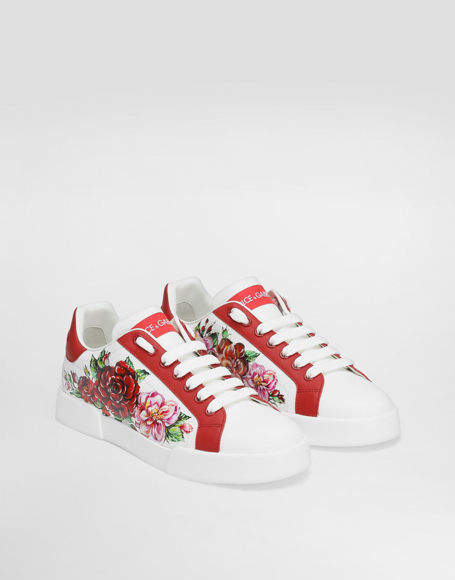 Tenisky a topánky Dolce & Gabbana Dolce & Gabbana Portofino Print Biela | CK2330AD773HA5PD, 1