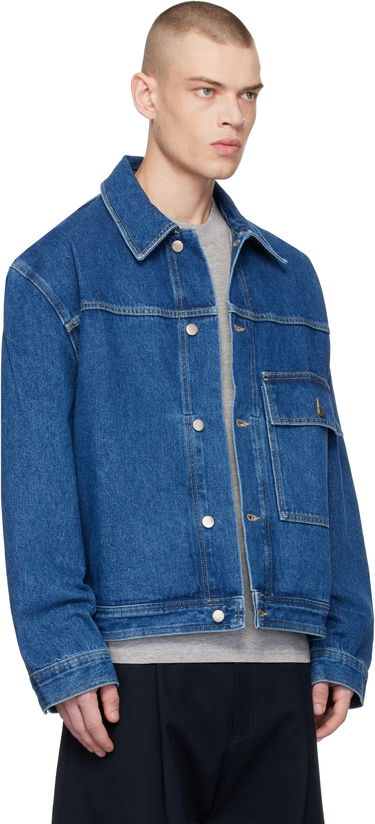 Bunda Studio Nicholson Studio Nicholson Petar Denim Jacket Modrá | PETAR SNM-1079, 1