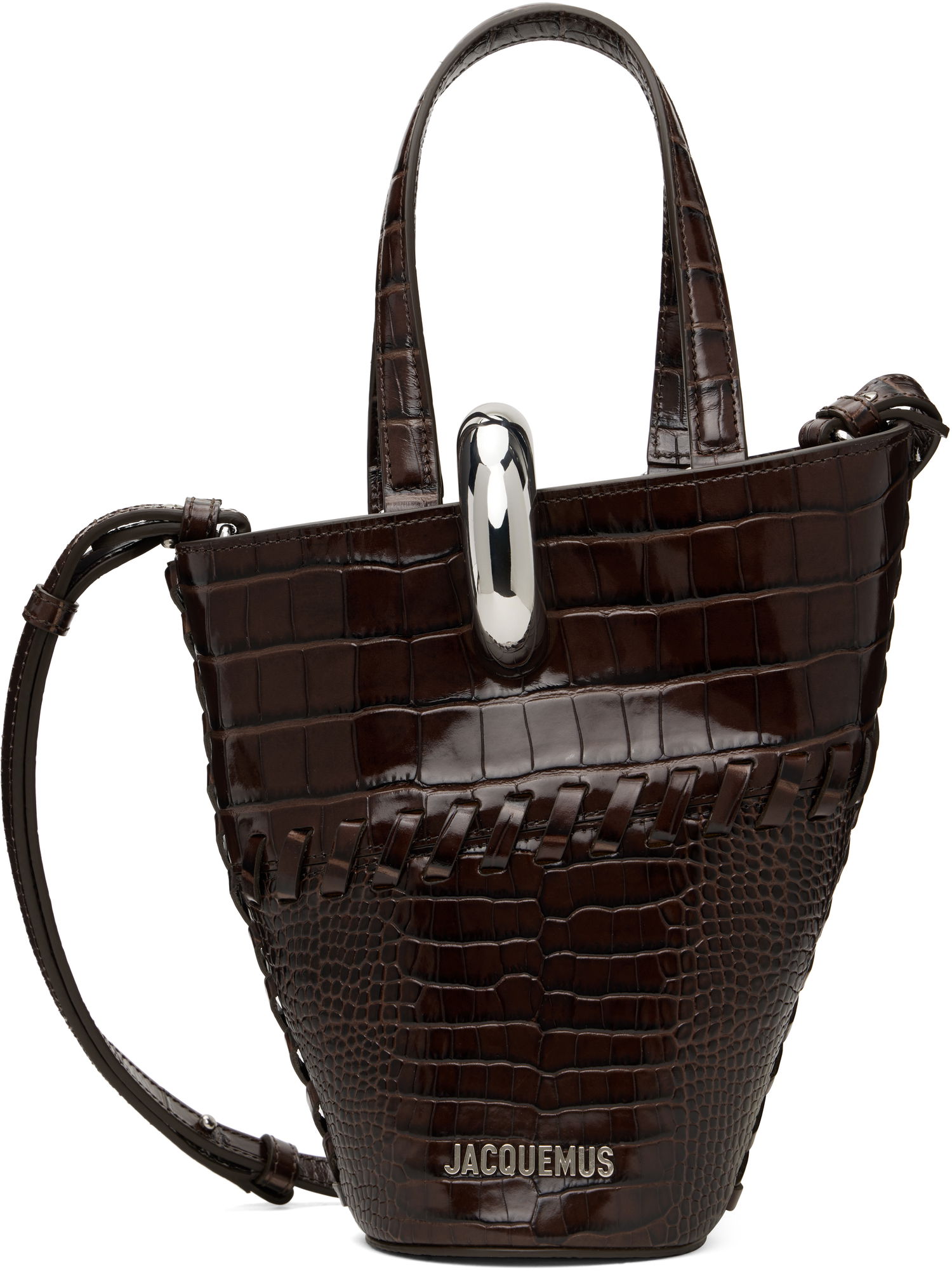 Tote bag Jacquemus Jacquemus 'The Small Bambola' Tote Hnedá | 25E243BA389-4301, 0