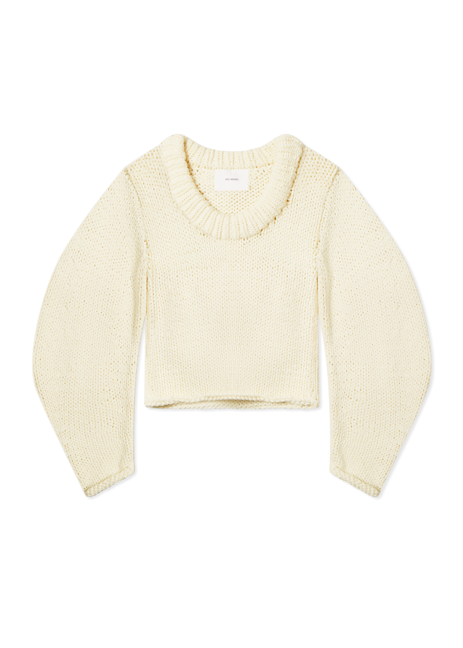 Sveter AXEL ARIGATO Arch Chunky Knit Cropped Sweater Biela | A3340001, 0