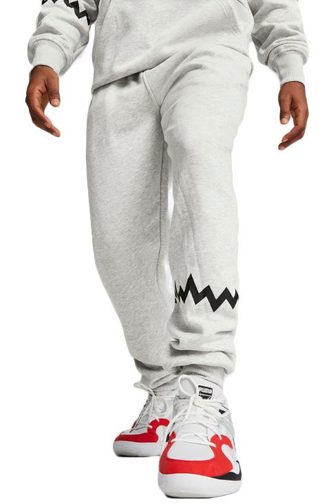 Tepláky Puma Hoops Team Sweat Pant Šedá | 676649-03