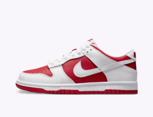 Tenisky a topánky Nike Dunk Low "White University Red" GS Červená | CW1590-600