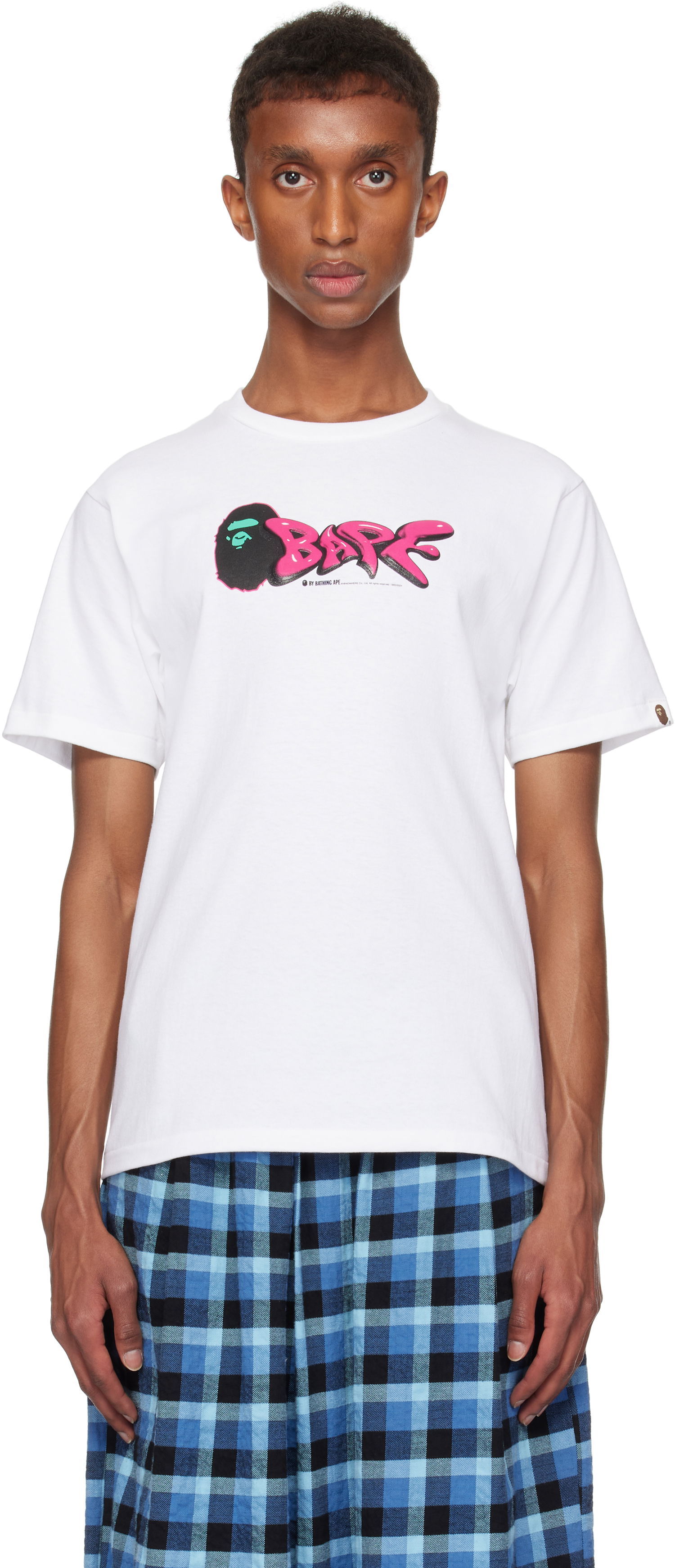 Tričko BAPE 3D Art Logo T-shirt Biela | 001TEK301348M, 0
