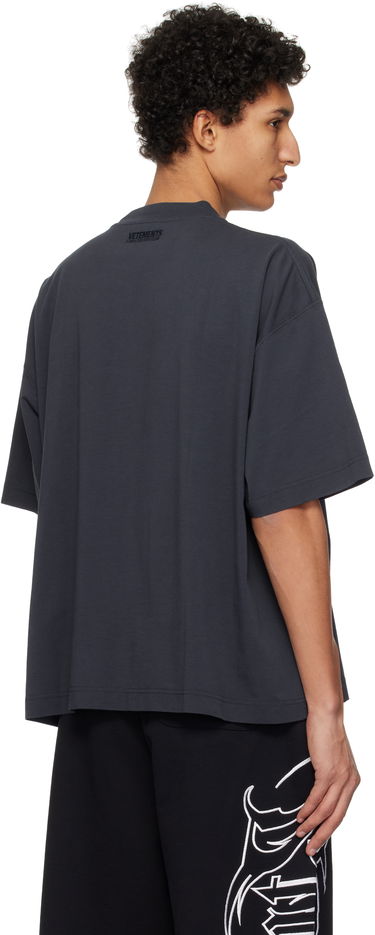 Tričko VETEMENTS VETEMENTS 'VTM' World Cropped Boxy T-Shirt Šedá | UA66TR715N, 2