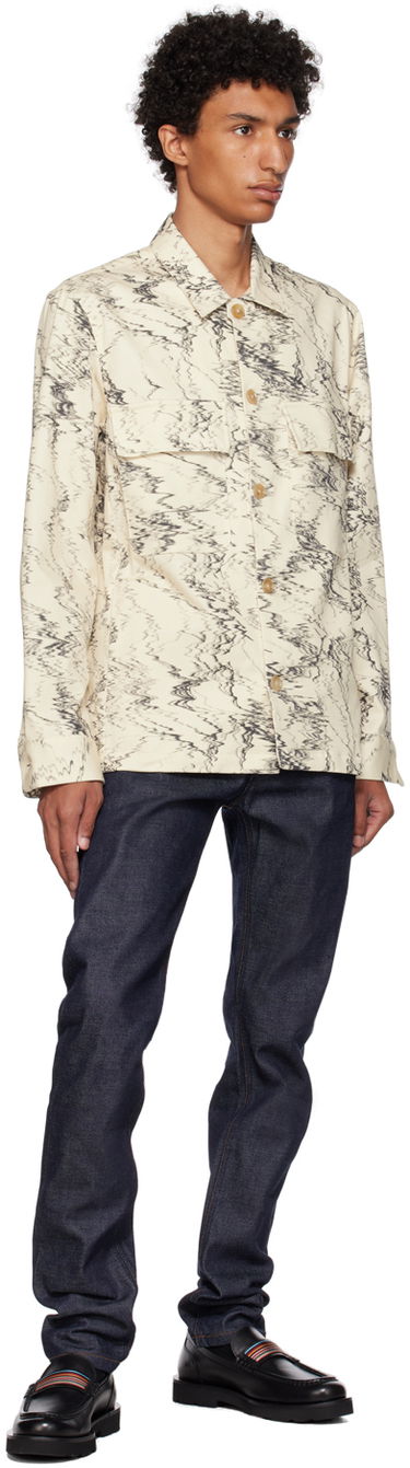 Košeľa Paul Smith Paul Smith Graphic Print Shirt Béžová | M1R-009Y-L02096, 3
