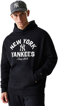 Mikina New Era Heritage New York Yankees Oversized Hoody Čierna | 60684323-1, 0