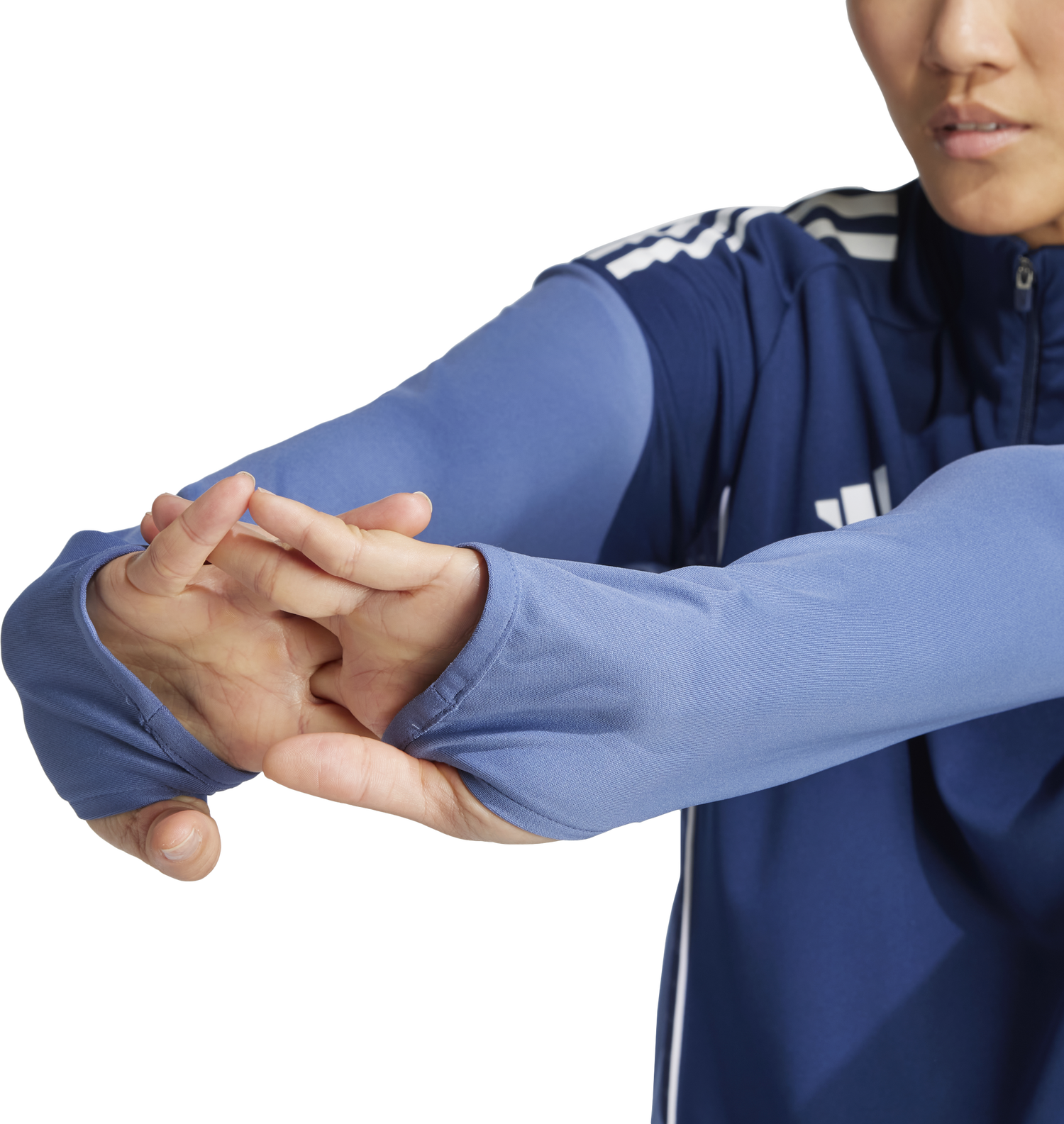 Mikina adidas Originals Adidas TIRO25C Training 1/4 Zip Top Modrá | ji6550, 1