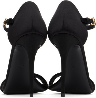 Tenisky a topánky Dolce & Gabbana Satin T-Bar Heeled Sandals Čierna | CR1766 A7630, 1