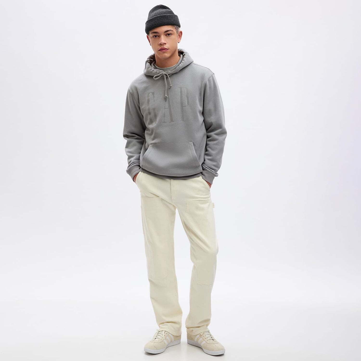 Mikina GAP Shine Logo Hoodie Pilot Grey Šedá | 829192-02, 0
