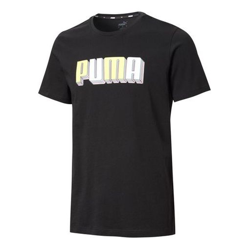 Tričko Puma Celebration Graphic Short Sleeve T-Shirt Čierna | 586040-01