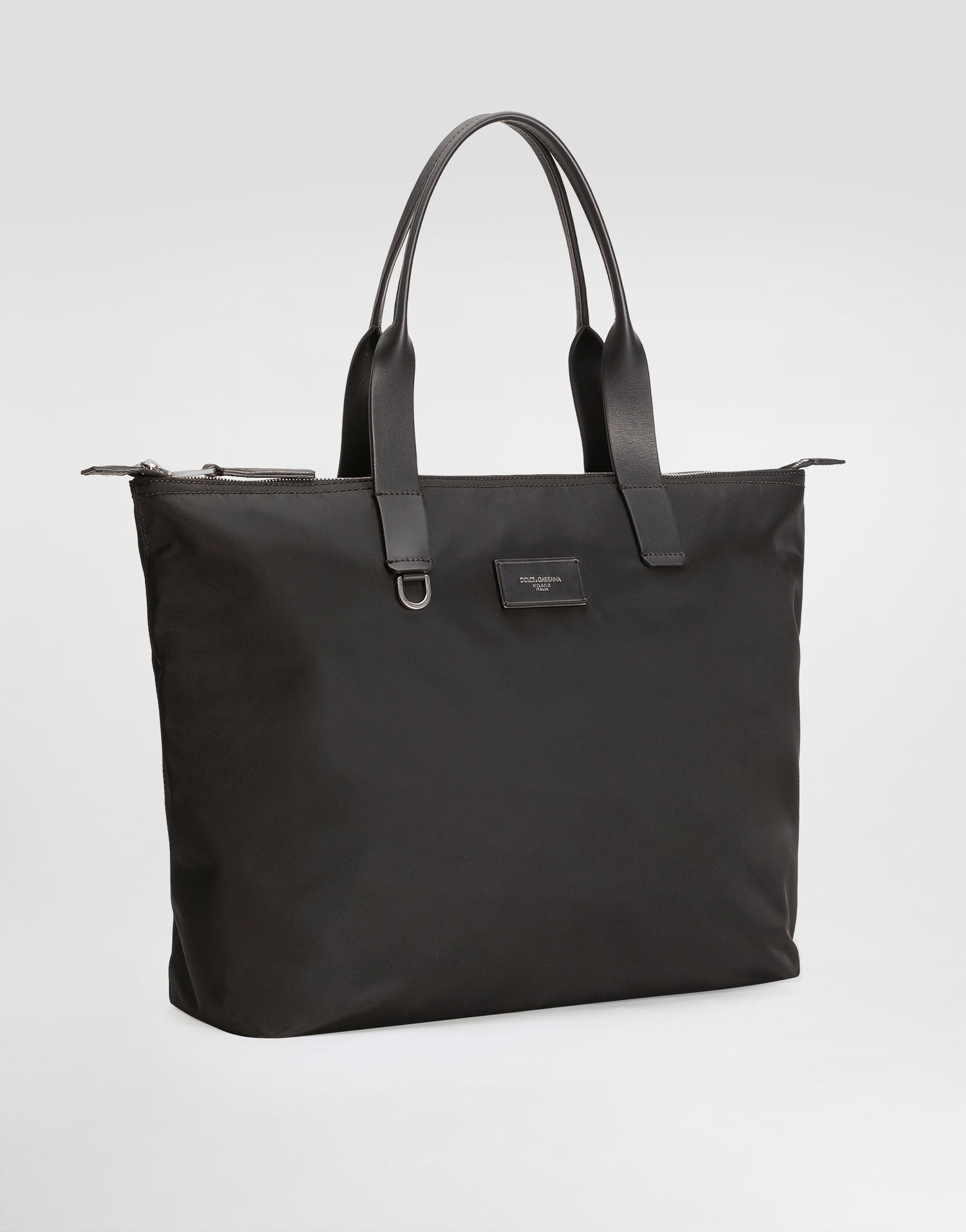Tote bag Dolce & Gabbana Dolce & Gabbana Nylon and Calfskin Shopping Tote Čierna | BM2375AN4218B956, 1