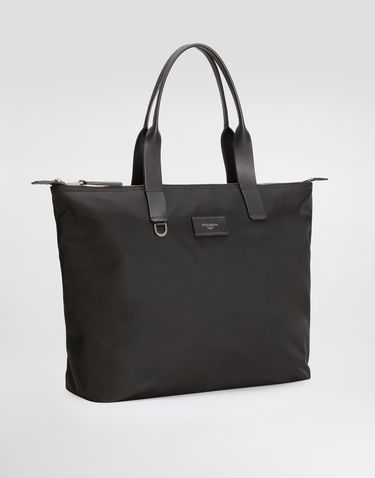 Tote bag Dolce & Gabbana Dolce & Gabbana Nylon and Calfskin Shopping Tote Čierna | BM2375AN4218B956, 1