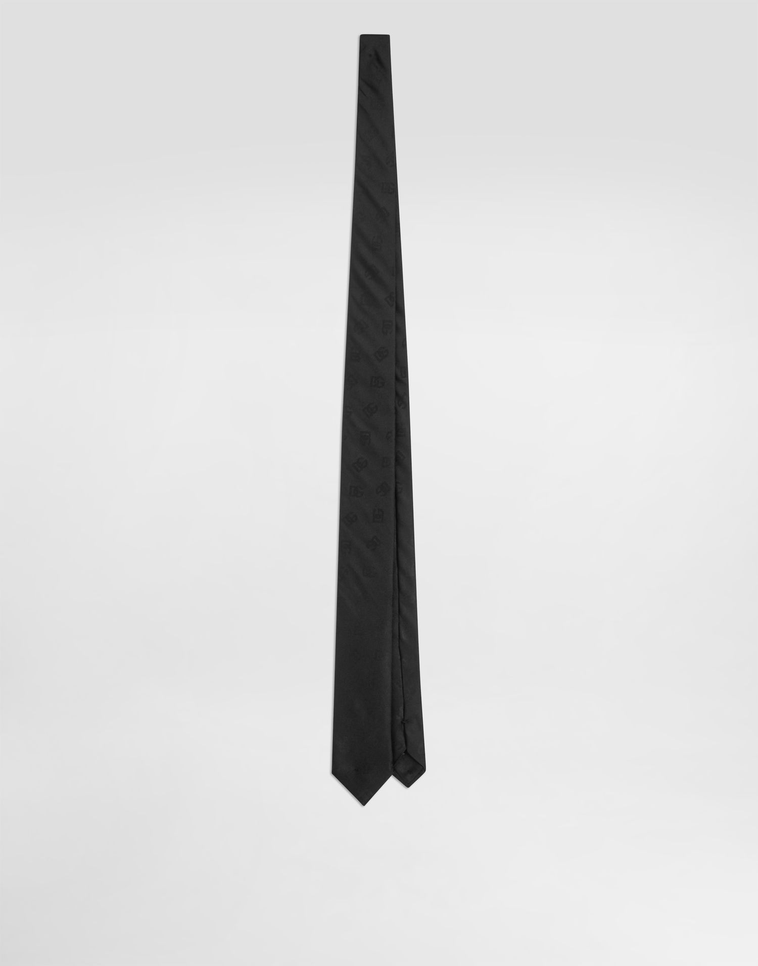 Doplnky Dolce & Gabbana Dolce & Gabbana DG Logo Jacquard Tie Čierna | GT149EFJ1JYN0000, 0