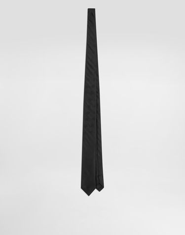Doplnky Dolce & Gabbana Dolce & Gabbana DG Logo Jacquard Tie Čierna | GT149EFJ1JYN0000, 0