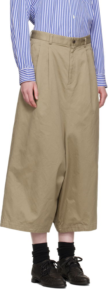 Šortky Comme des Garçons Comme des Garçons Cotton Twill Garment Washed Trousers Béžová | RO-P011-051-1, 1