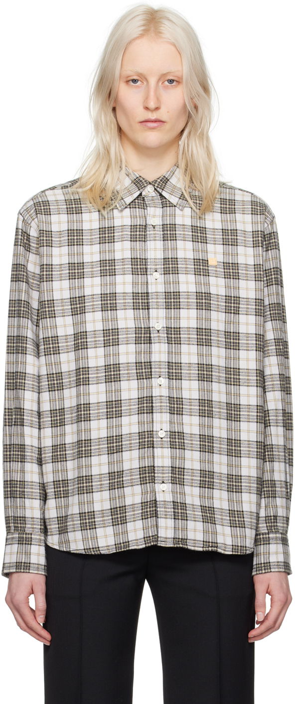 Košeľa Acne Studios Flannel Shirt Čierna | CB0062-, 0