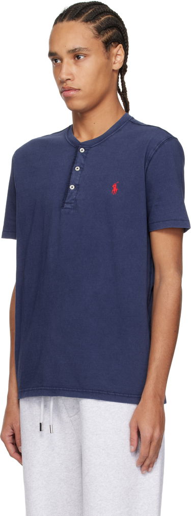 Polo tričko Polo by Ralph Lauren Polo Ralph Lauren Slub Jersey Henley Modrá | 710964485003, 3