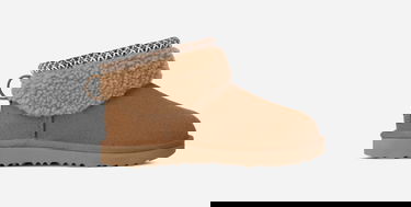 Tenisky a topánky UGG Classic Ultra Mini Maxi Curly Suede Boot with Braided Trim Hnedá | 1157730K-CHE, 0