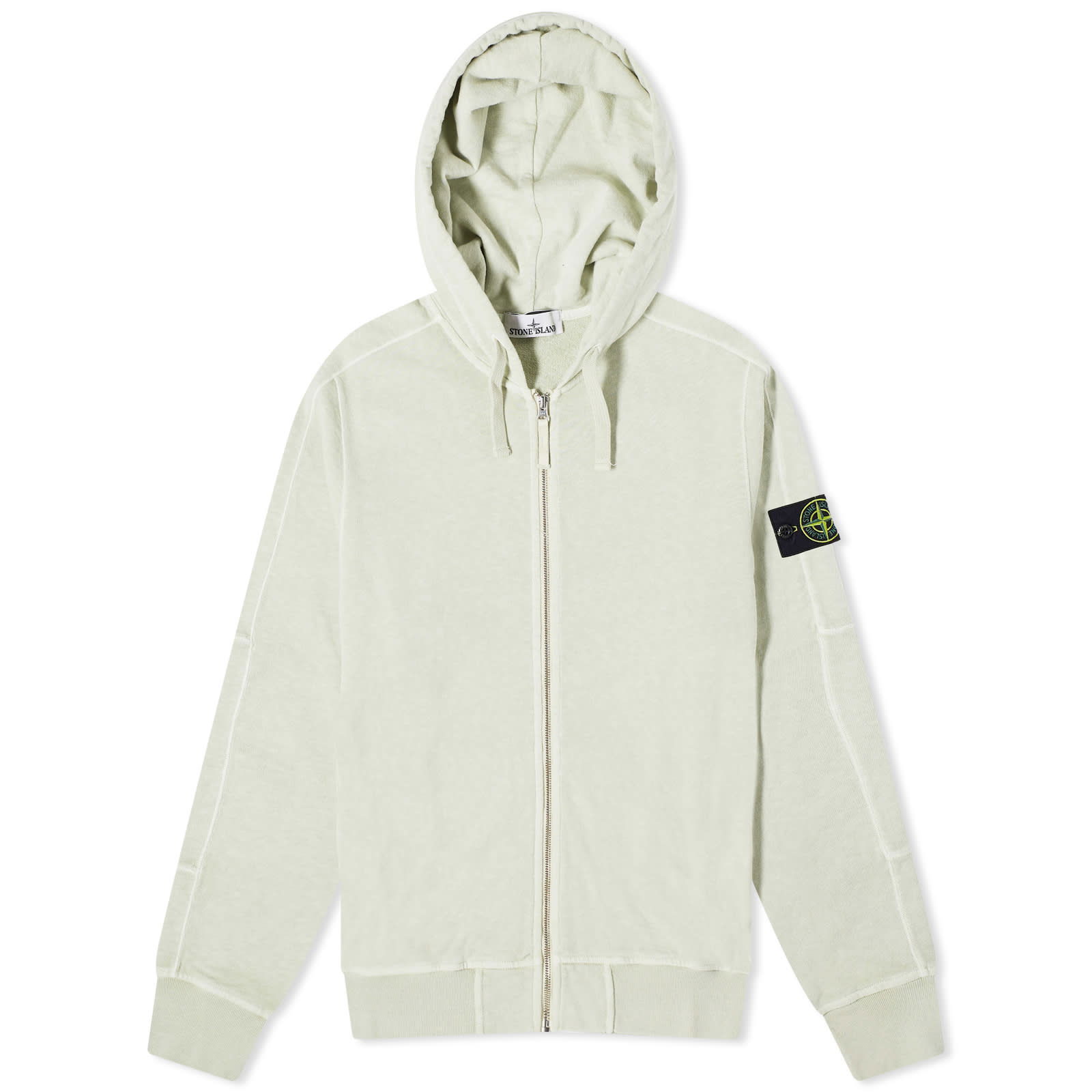 Garment Dyed Malfile Zip Hoodie