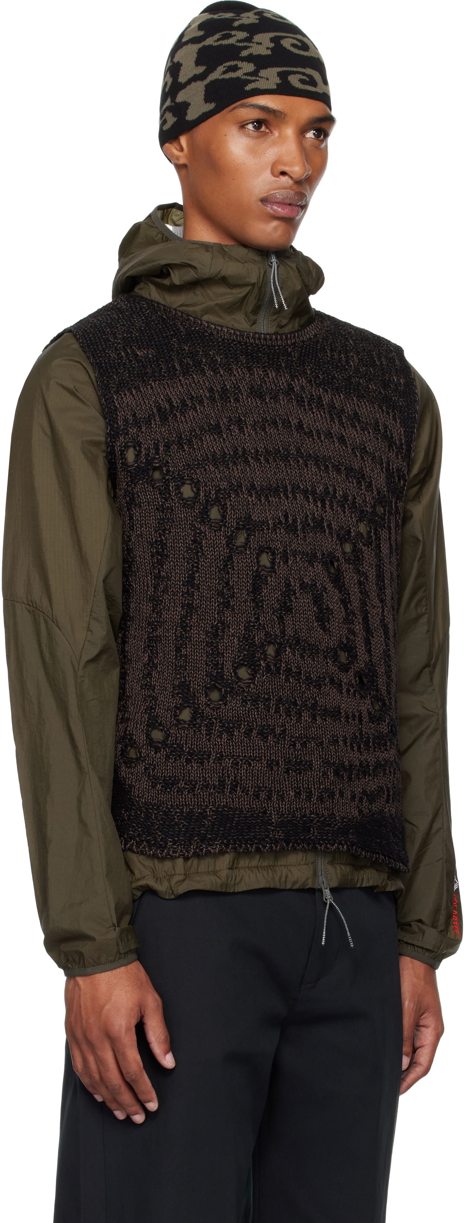 Vesta ROA ROA Vortex Crewneck Vest Zelené | RBMW0374YA41, 1
